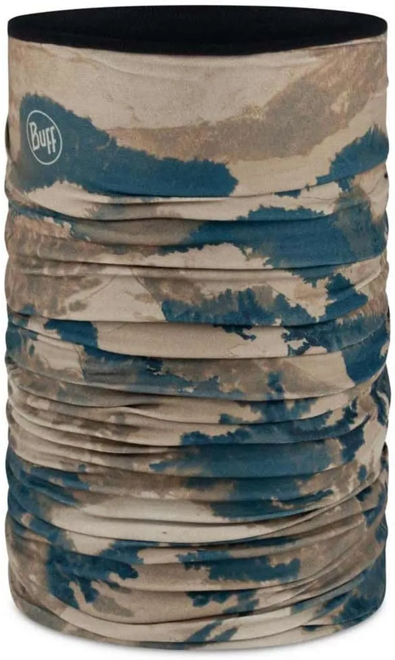 Buff Polar Reversible Neckwear Byres Olive Green