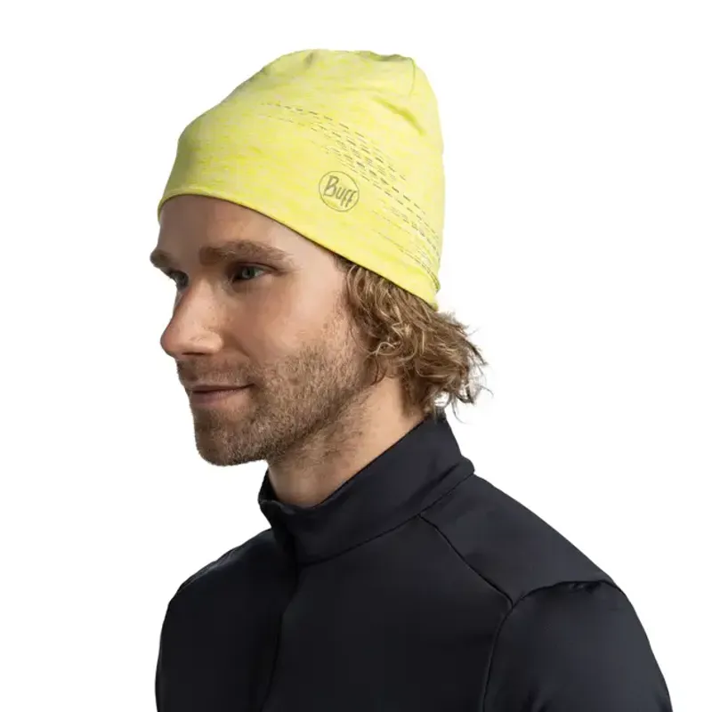 Buff Reflective DryFlx Beanie Solid Lime-3