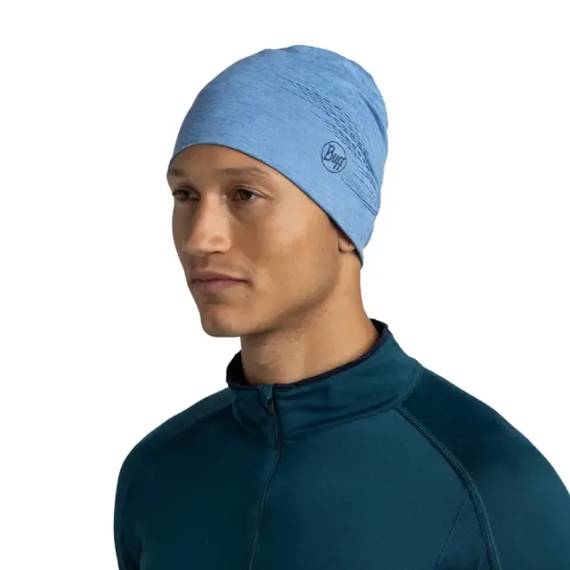 Buff Reflective DryFlx Beanie Solid Washed Blue-3