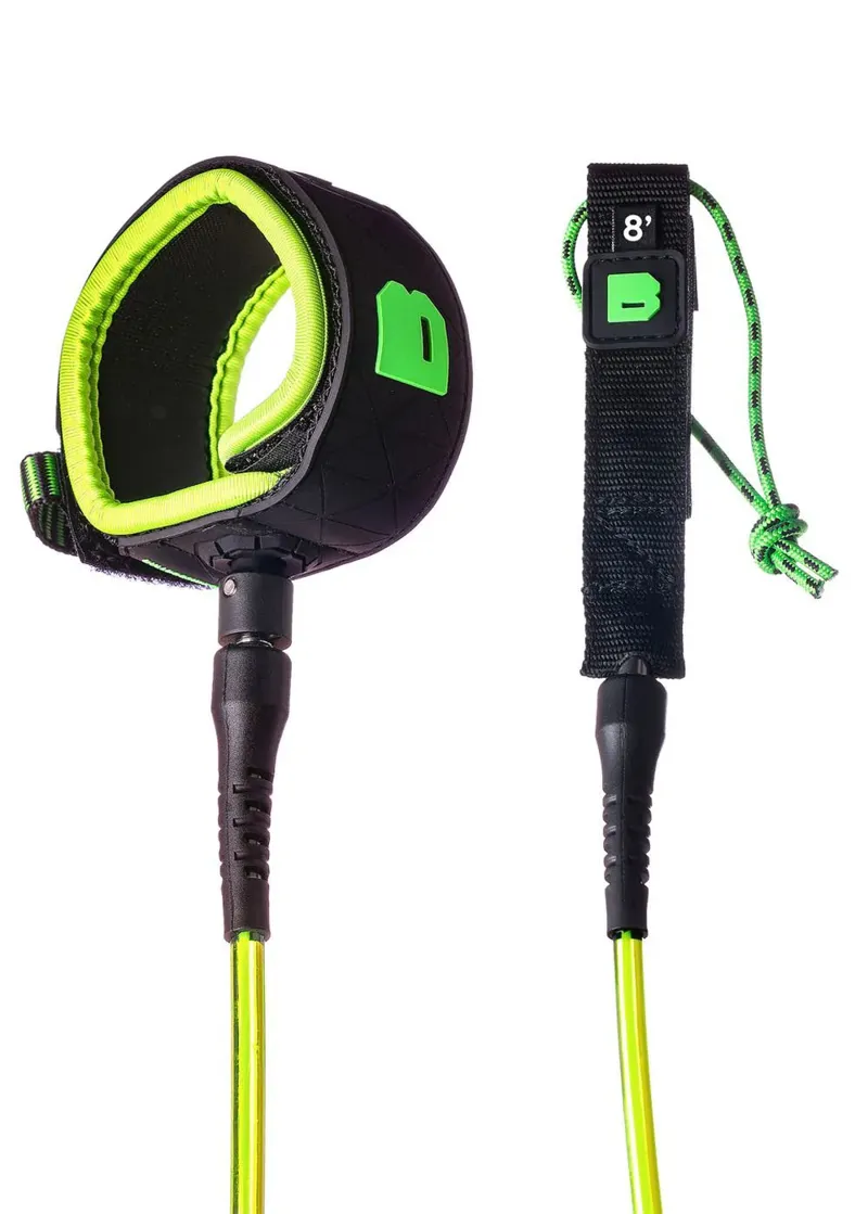 Bulldog Session Leash Ankle 8ft0inch Black/Lime-1