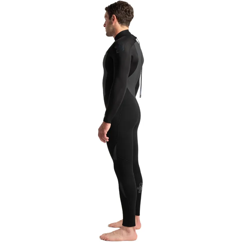 C-Skins Men's Legend 5/4/3mm Back Zip Wetsuit Black/Black/Anthracite-2