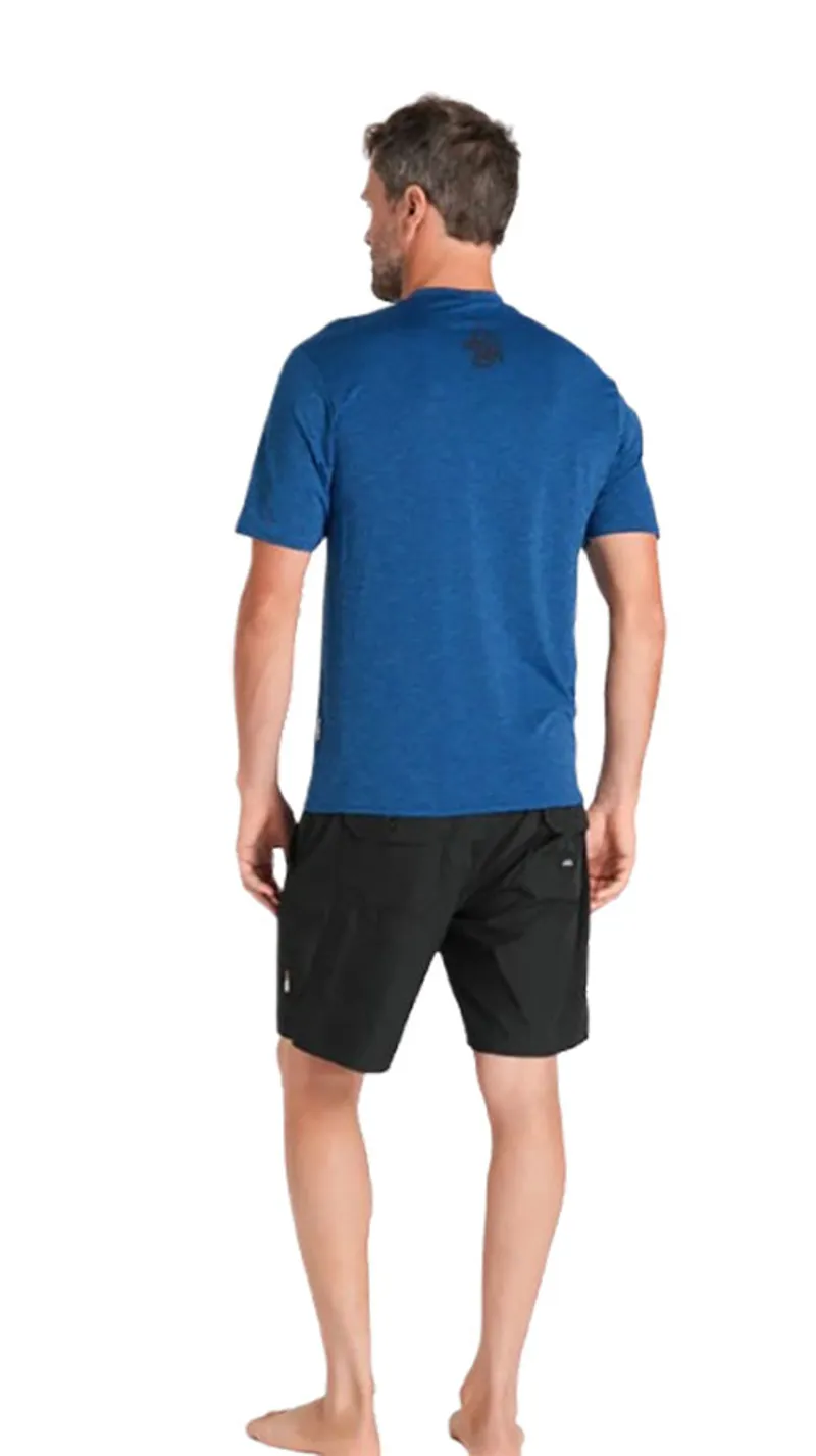 C-Skins Men's NuWave UV SS Surf Tee Deep Blue-4