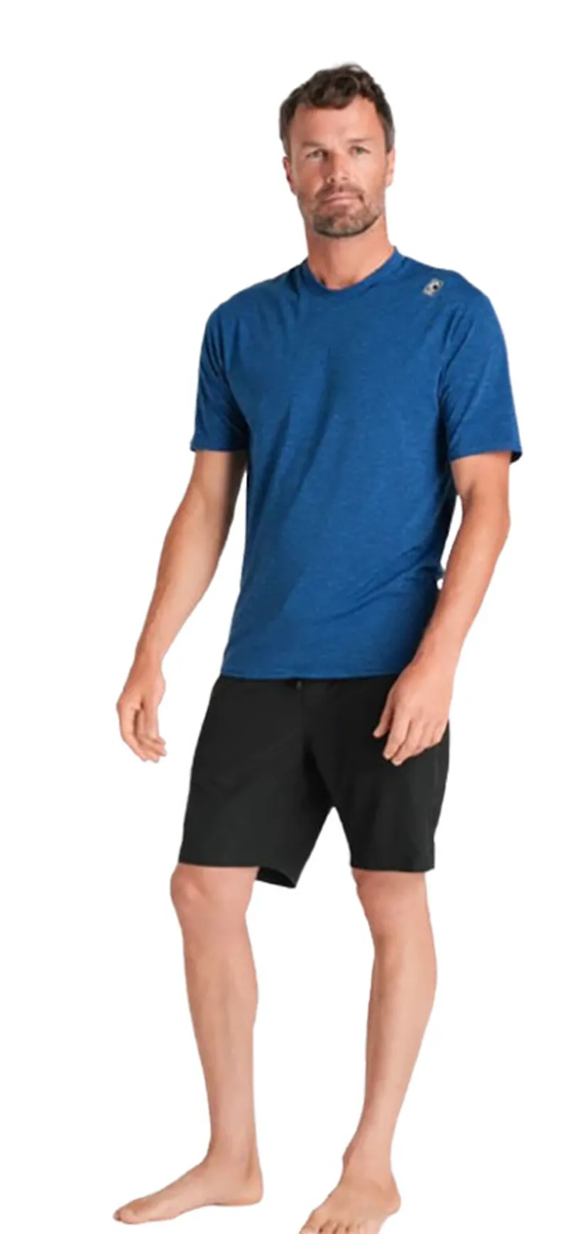 C-Skins Men's NuWave UV SS Surf Tee Deep Blue-3