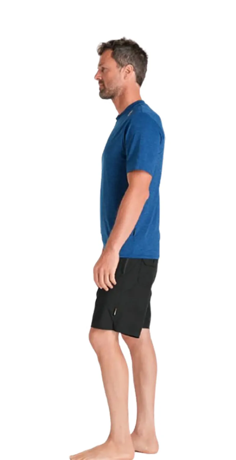 C-Skins Men's NuWave UV SS Surf Tee Deep Blue-2