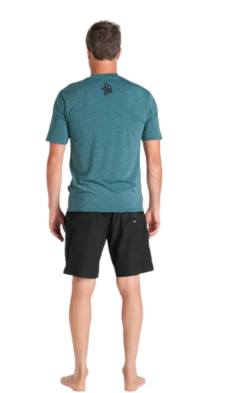 C-Skins Men's NuWave UV SS Surf Tee Forest Green-2