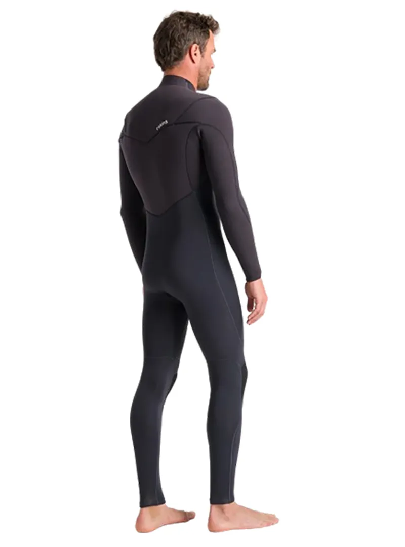 C-Skins Men's ReWired 4:3 GBS Chest Zip Steamer Anthracite/Meteor X/Wine-4