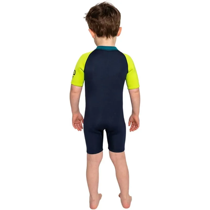 C-Skins NuWave C-KID Baby FZ Shortie Bluestone/Lime-1