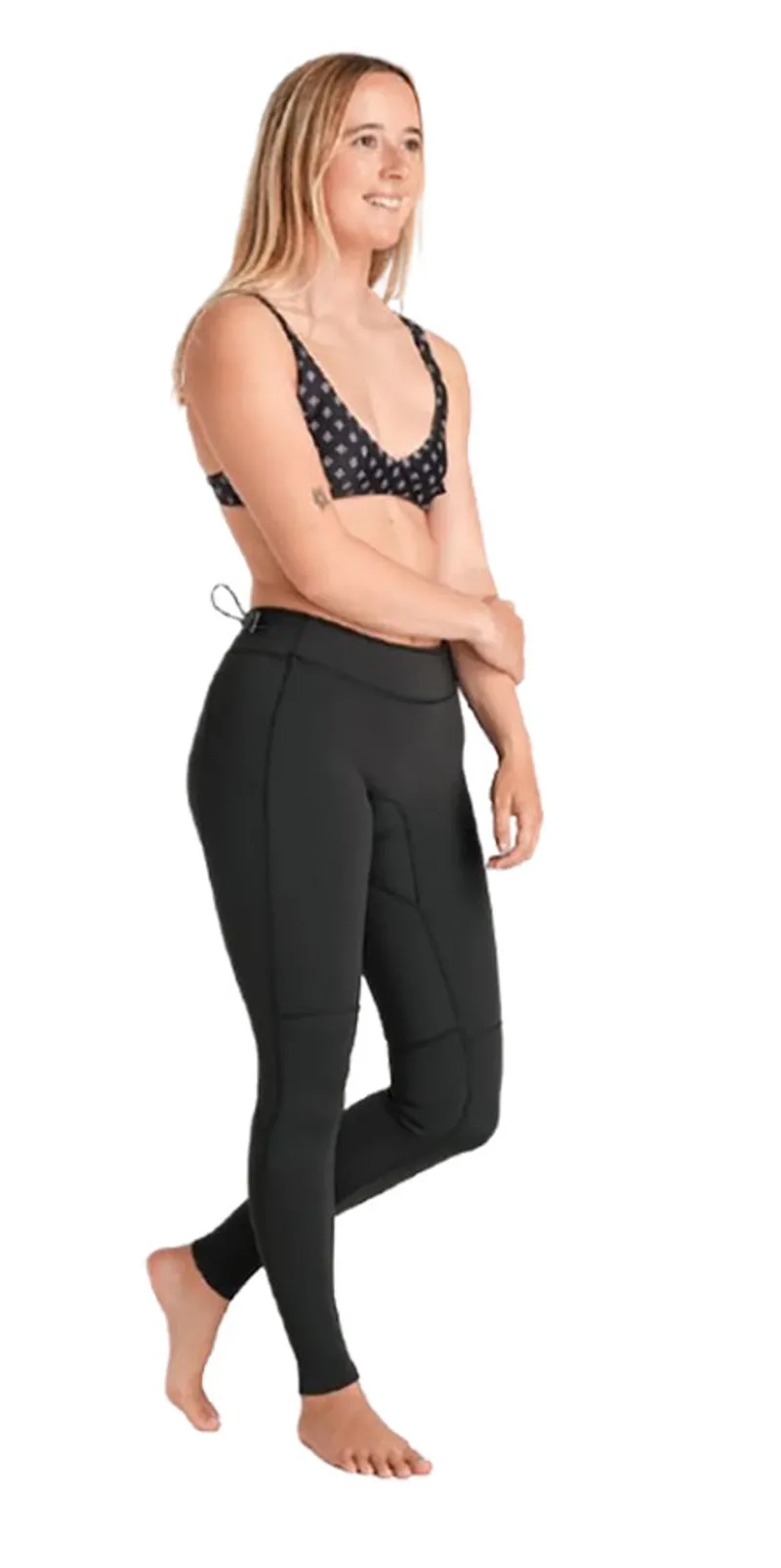 C-Skins Women's NuWave Solace Lite 1.5mm FL 3/4 Leggings Black/Black/White