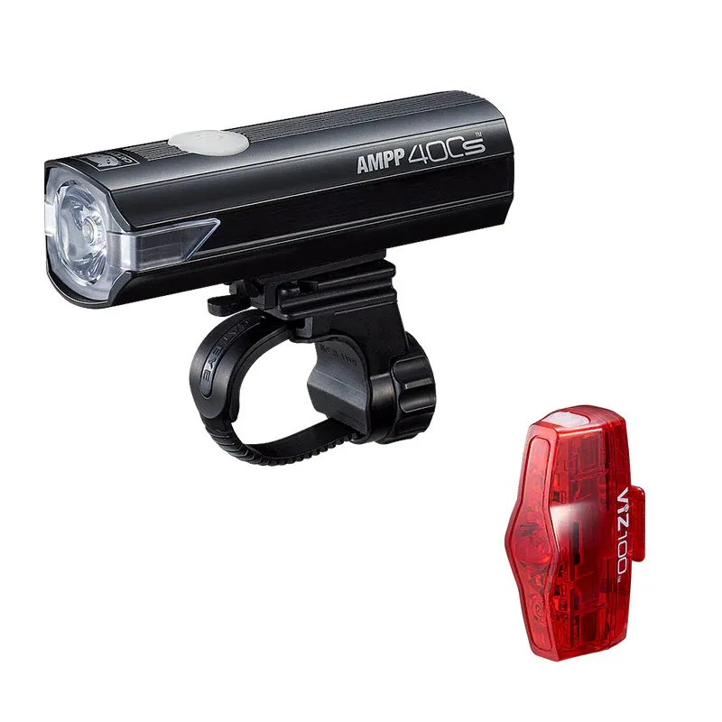 Cateye Ampp 400s / Viz 100 Bike Light Set