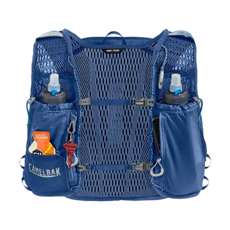 Camelbak Zephyr Pro Vest with Two 17oz Quick Stow Flasks Galaxy Blue-7