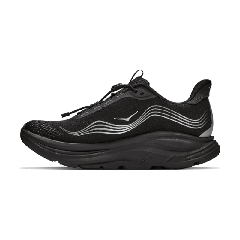Hoka One One Women's Clifton 11 GTX WIDE - Black/Black-2