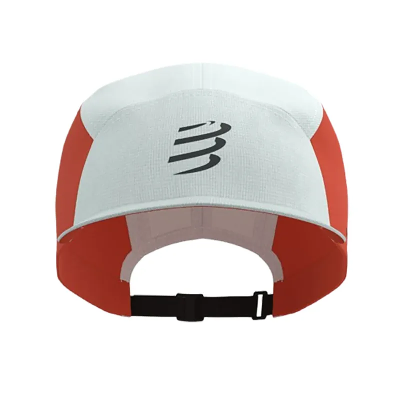 Compressport 5 Panel Cap White/Tigerlily-7