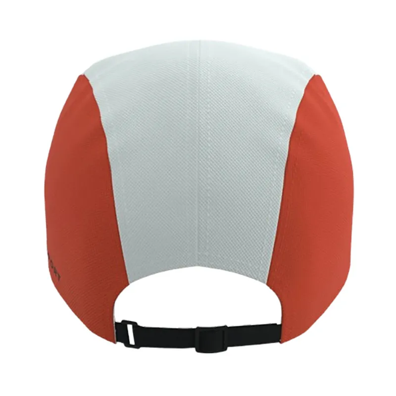 Compressport 5 Panel Cap White/Tigerlily-6