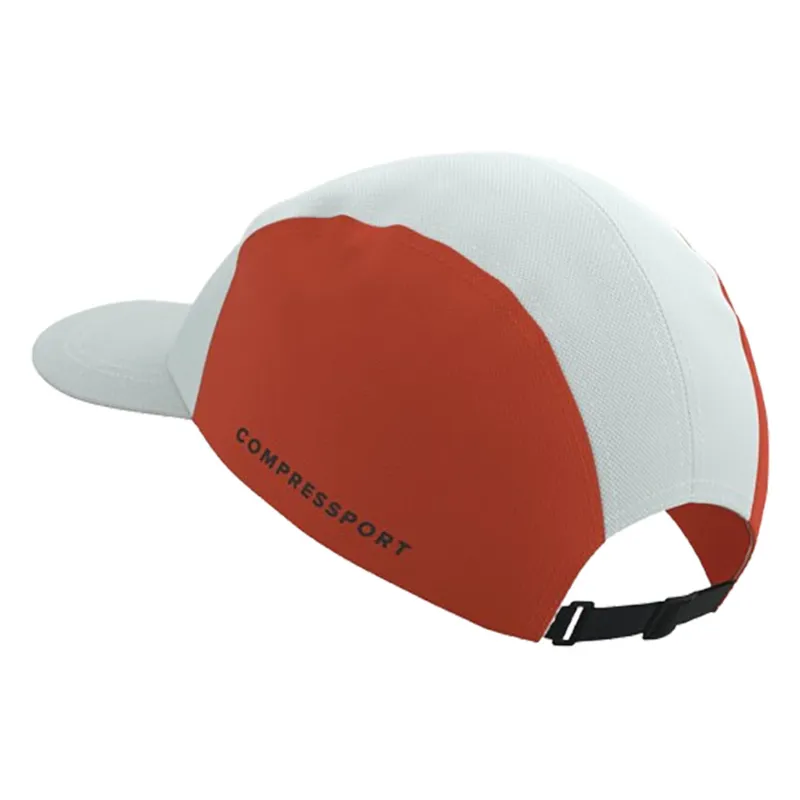 Compressport 5 Panel Cap White/Tigerlily-5