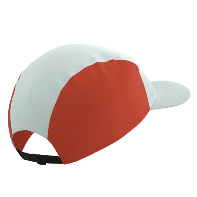 Compressport 5 Panel Cap White/Tigerlily-3