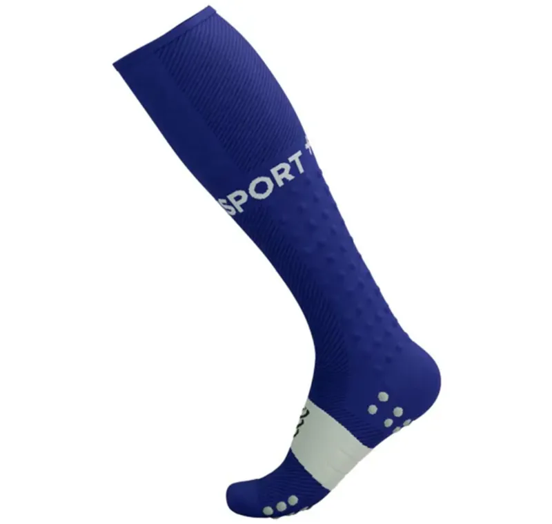 Compressport Full Socks Run Dazz Blue/Sugar-4