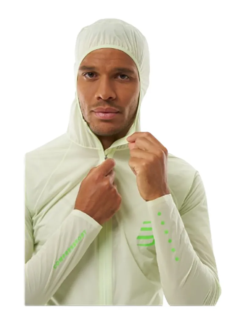 Compressport Hurricane Waterproof Jacket Lime-6