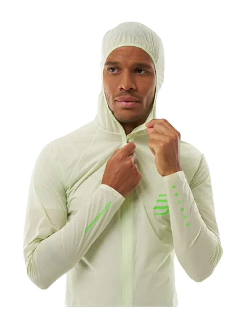 Compressport Hurricane Waterproof Jacket Lime-5