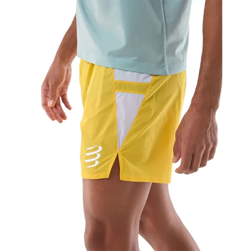 Compressport Men's Performance Short Lemon/White-6