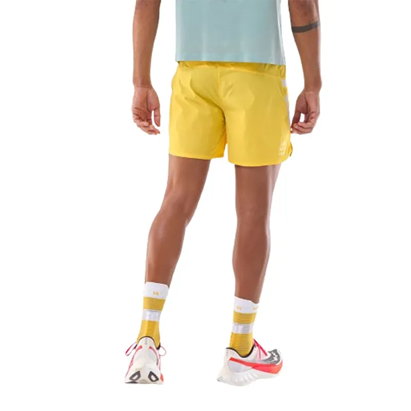 Compressport Men's Performance Short Lemon/White-5
