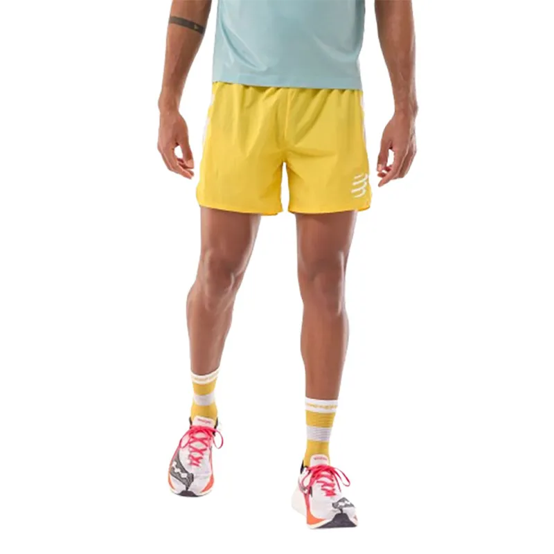 Compressport Men's Performance Short Lemon/White-4