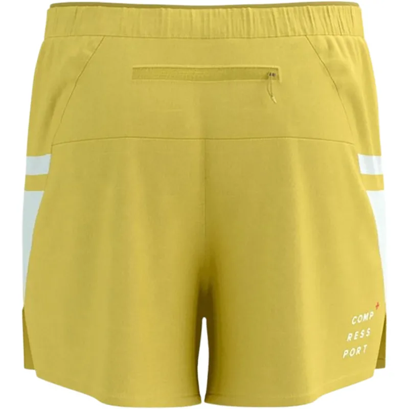 Compressport Men's Performance Short Lemon/White-3
