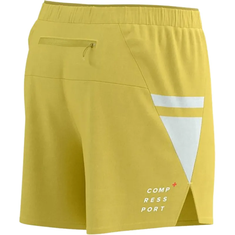 Compressport Men's Performance Short Lemon/White-2