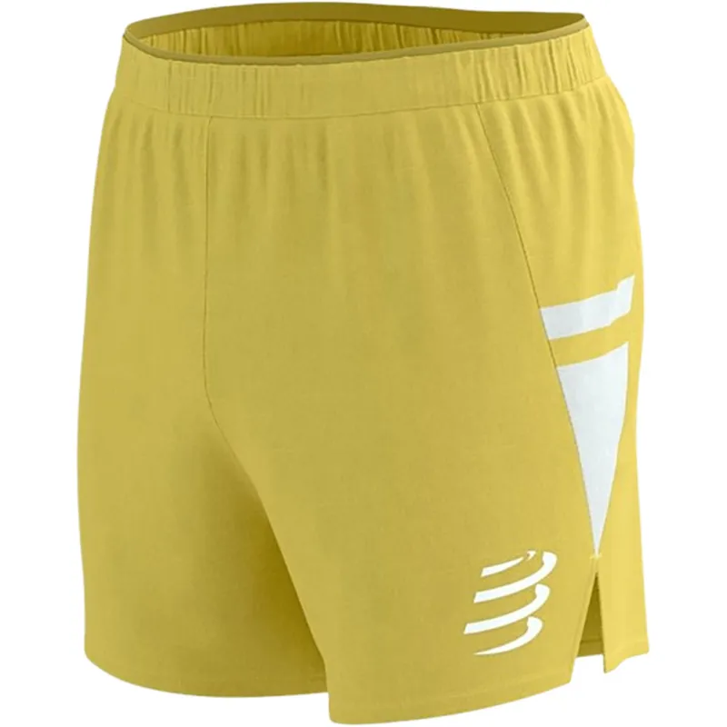 Compressport Men's Performance Short Lemon/White-1