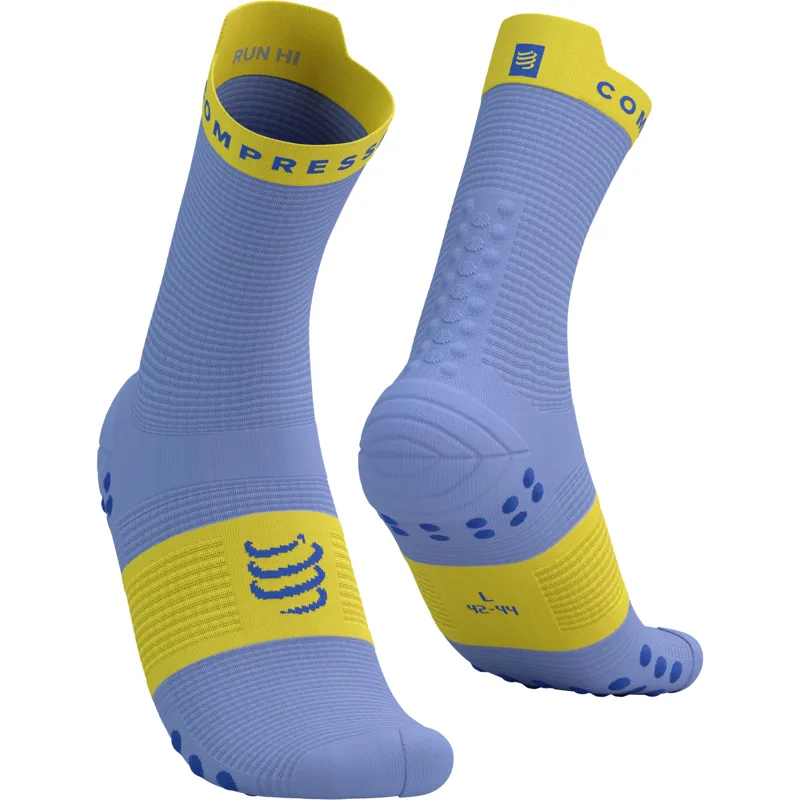 Compressport Pro Racing Socks V4.0 Run High Jacaranda/Maize