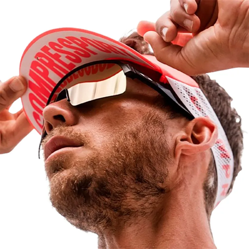 Compressport Pro Racing Visor Fluo Red-5