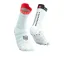 Compressport Pro Racing Socks v4.0 Run High White/Fluo Red/Black