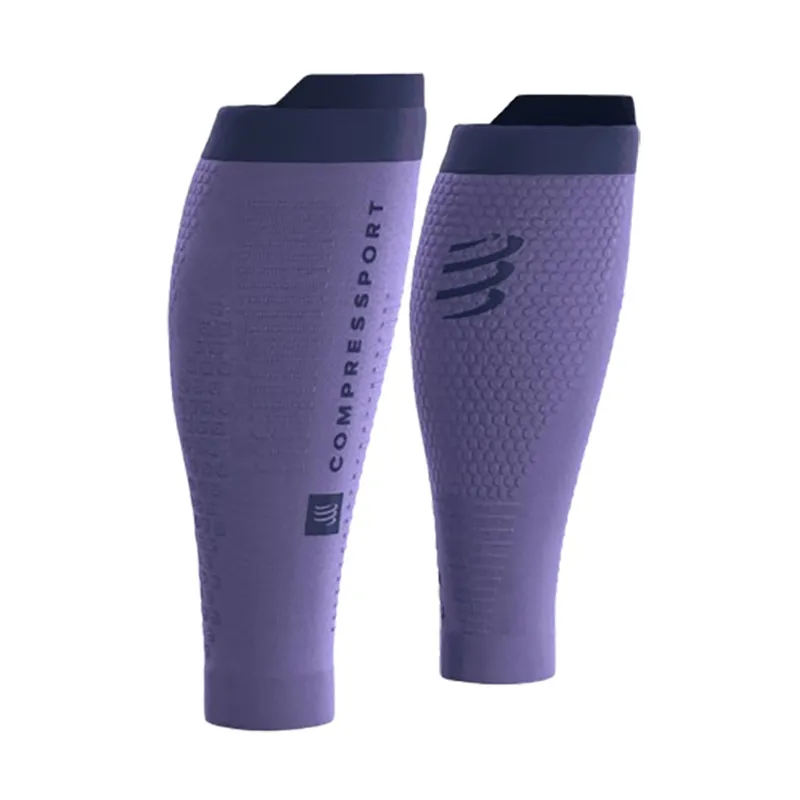 Compressport R2 3.0 Calf Compression Sleeves Aster Purple/Peacoat-1