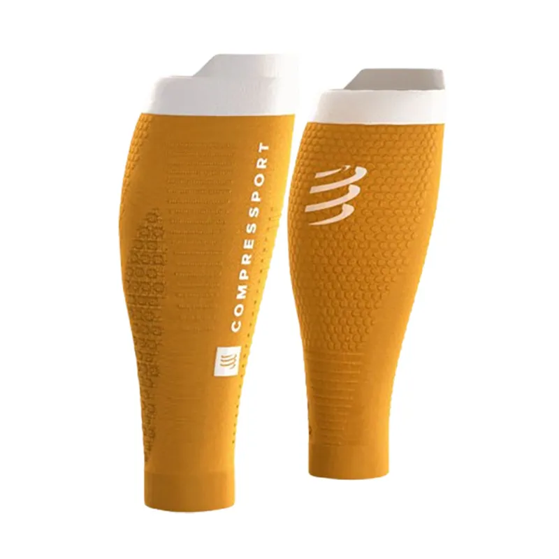Compressport R2 3.0 Calf Compression Sleeves Sunflower/Grey