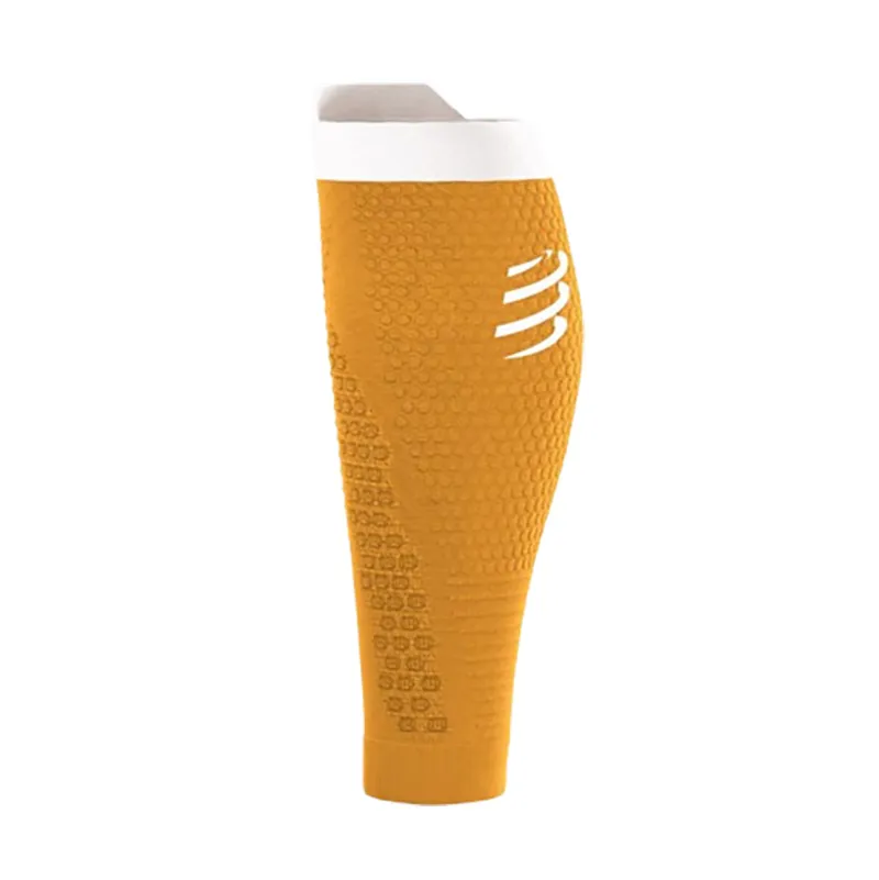 Compressport R2 3.0 Calf Compression Sleeves Sunflower/Grey-2