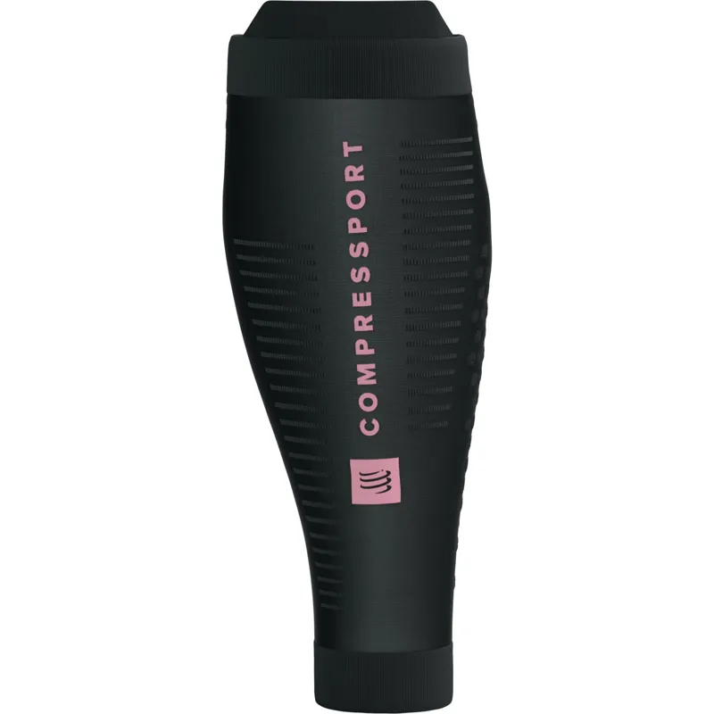 Compressport R2 3.0 Compression Calf Sleeves Eat My Dust! Dark Gull Gray-2