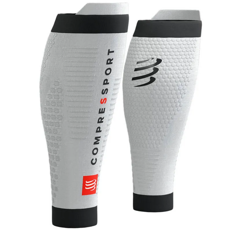 Compressport R2 3.0 Compression Calf Sleeves Grey Melange/Black