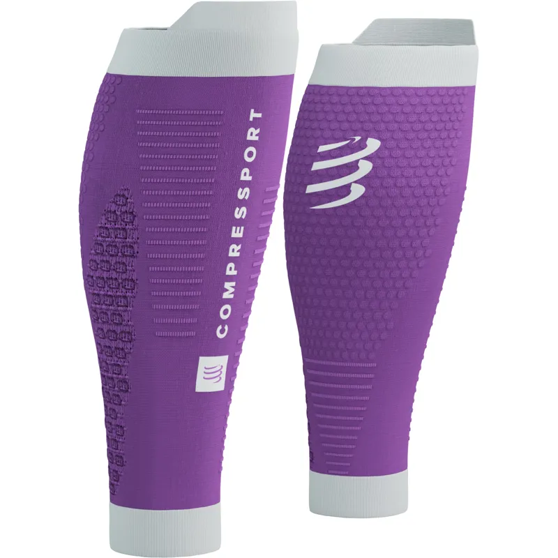 Compressport R2 3.0 Compression Calf Sleeves Lilac/White