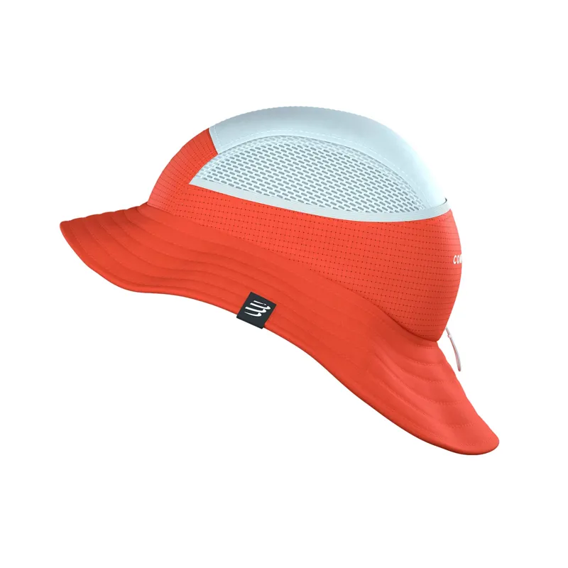 Compressport Stayfresh Ice Bob Running Bucket Hat Tigerlily/Star White-2