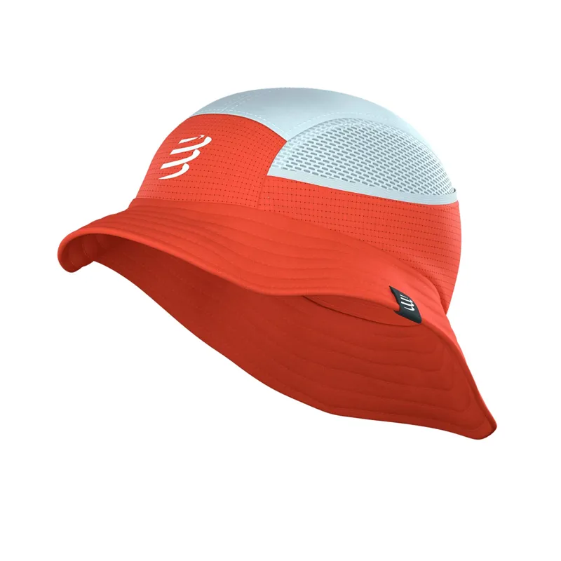 Compressport Stayfresh Ice Bob Running Bucket Hat Tigerlily/Star White