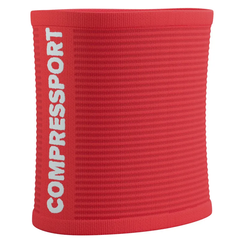 Compressport Sweatbands 3D.Dots Uni Size Fluo Red/White-3