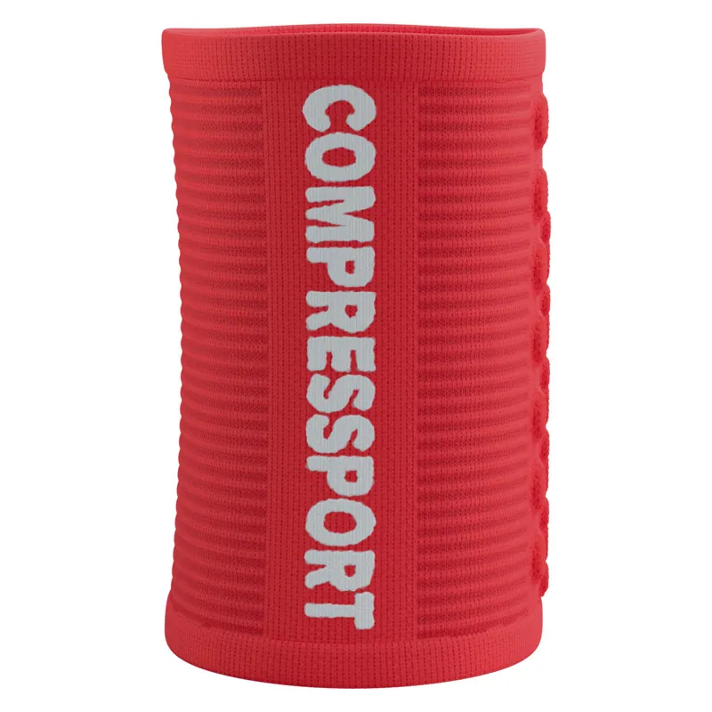 Compressport Sweatbands 3D.Dots Uni Size Fluo Red/White-1