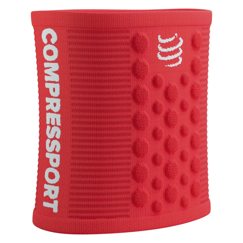 Compressport Sweatbands 3D.Dots Uni Size Fluo Red/White