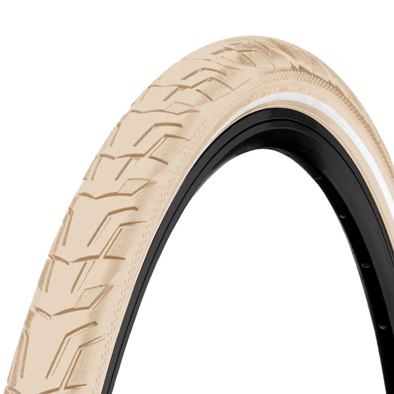 Continental Ride City Reflex Wire Bead Tyre Cream/Cream Reflex-1