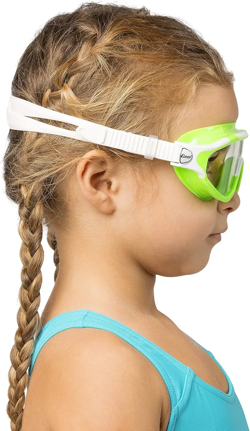 Cressi Baloo Kids Swim Goggles Clear Lens Lime/White-4