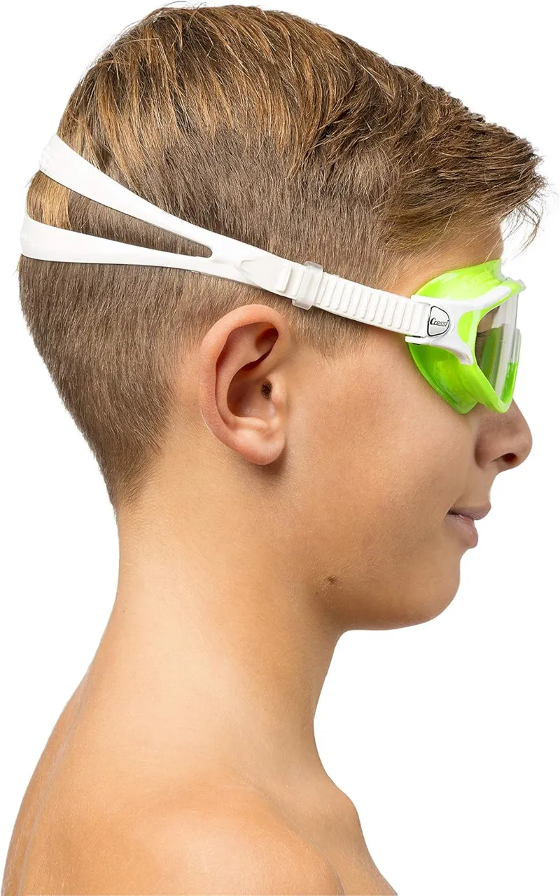 Cressi Baloo Kids Swim Goggles Clear Lens Lime/White-2