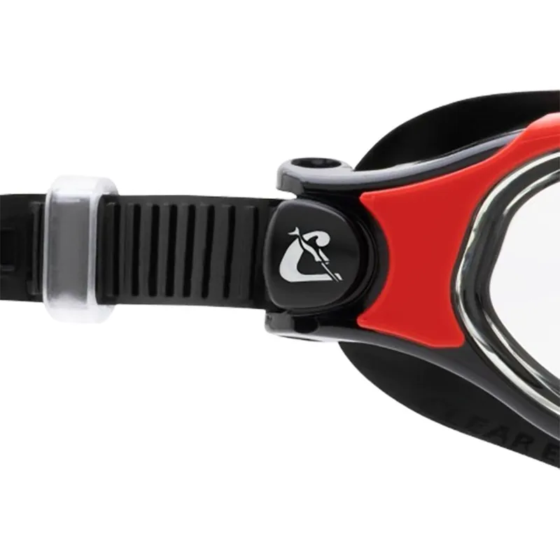 Cressi Clear Eyes Goggle Black/Red-2