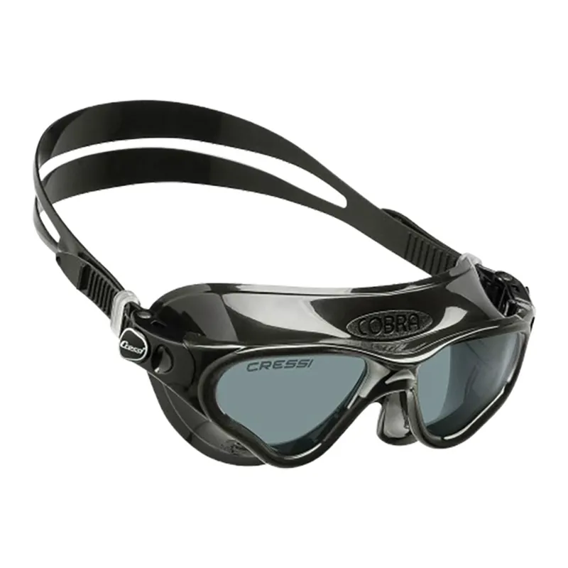 Cressi Cobra Swim Goggle Black Frame Black Smoked Lens-5
