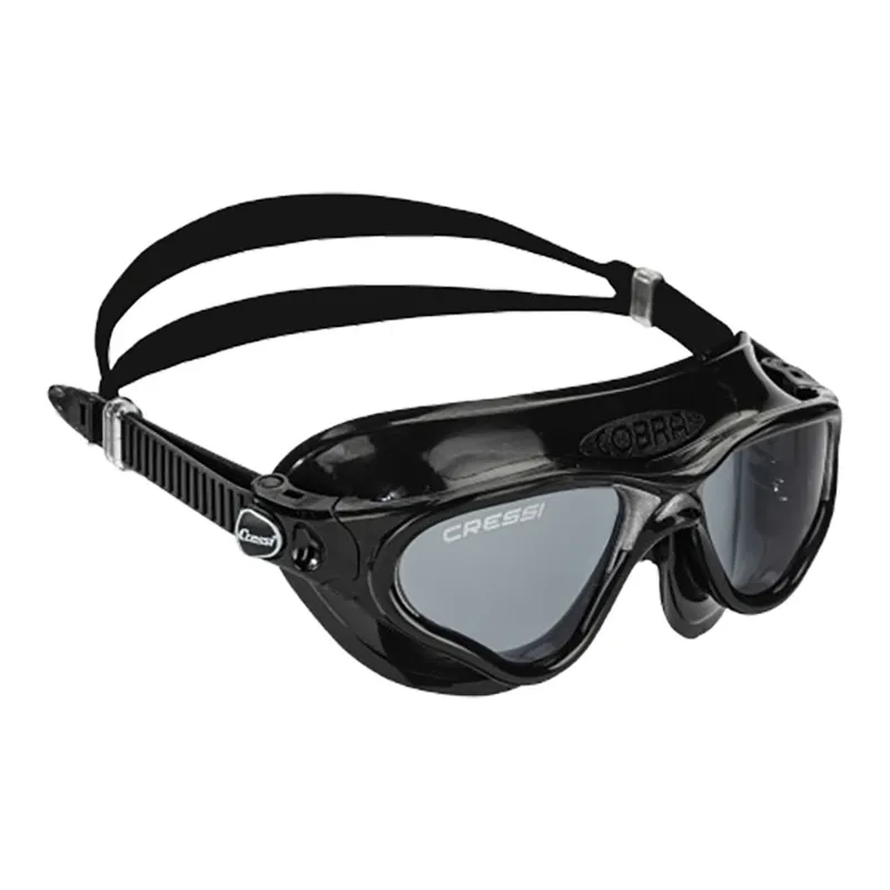 Cressi Cobra Swim Goggle Black Frame Black Smoked Lens