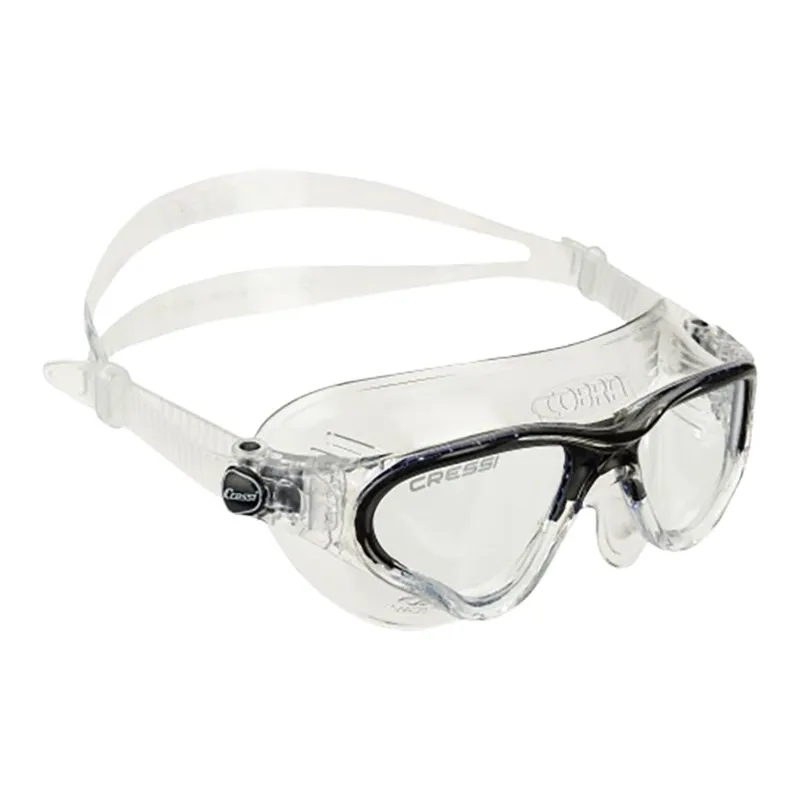 Cressi Cobra Swim Goggle Clear Frame Clear Black