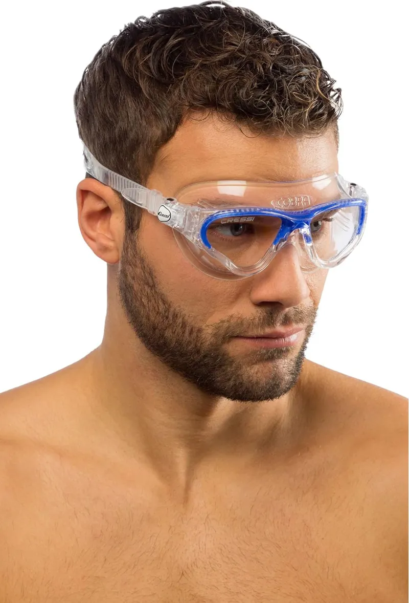 Cressi Cobra Swim Goggle Clear Frame Clear Blue-2